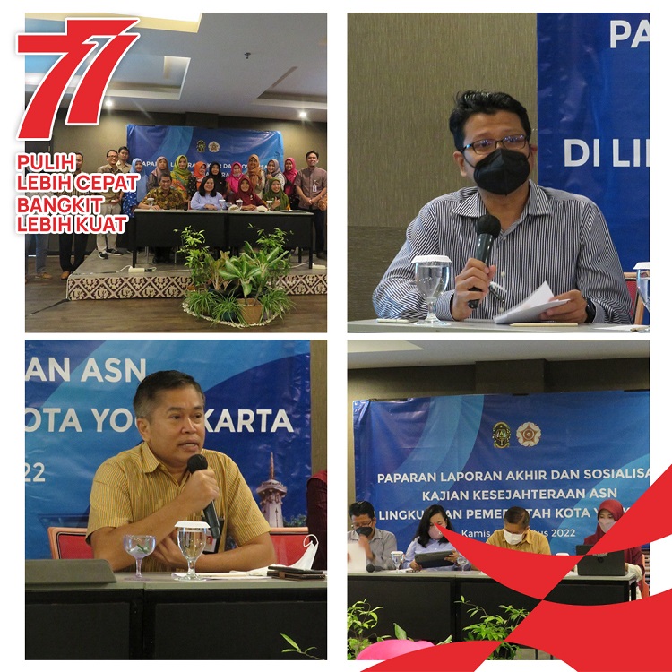 Paparan Laporan Akhir dan Sosialisasi Kajian Kesejahteraan ASN di Lingkungan Pemerintah Kota Yogyakarta